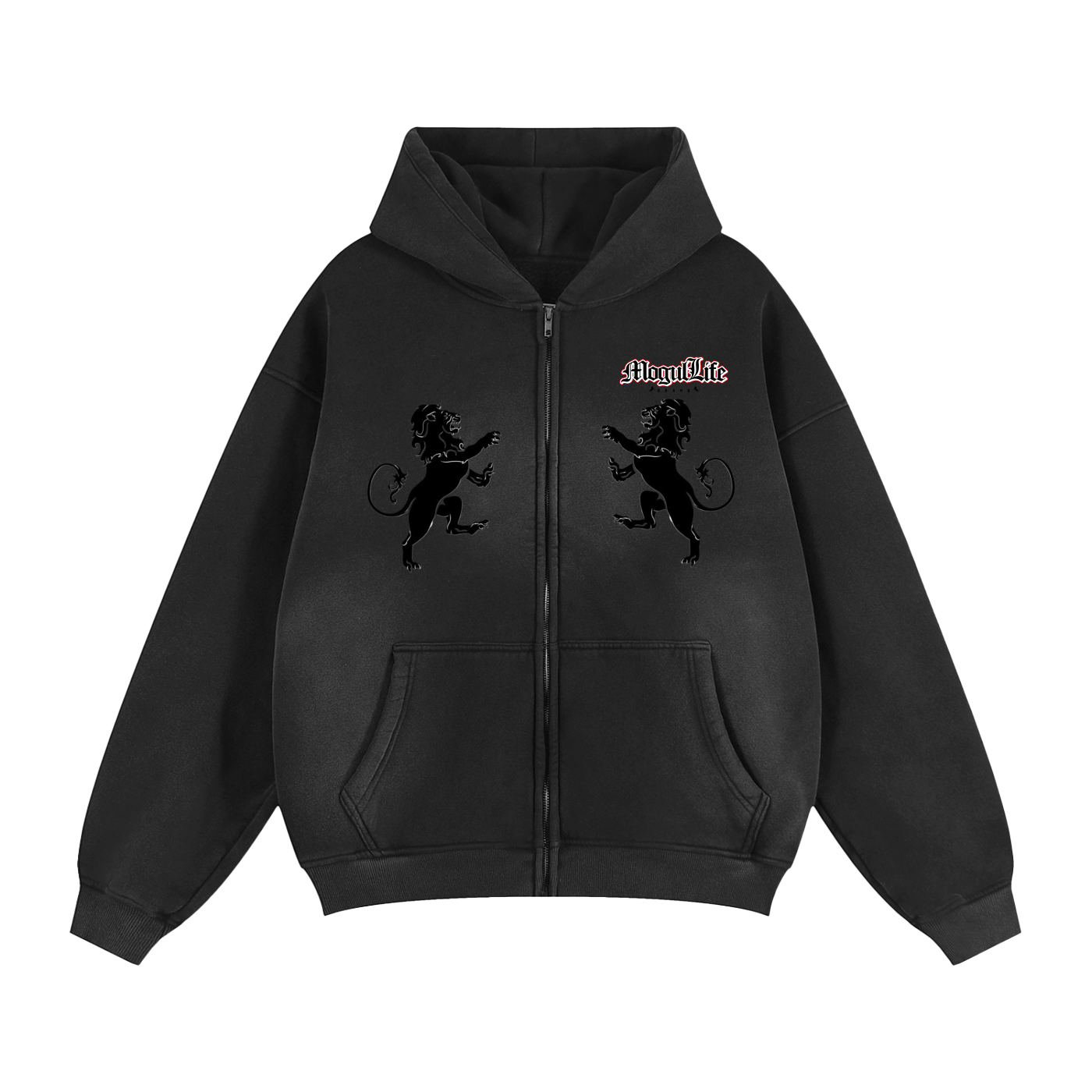 Zip-Through Boxy Hoodie