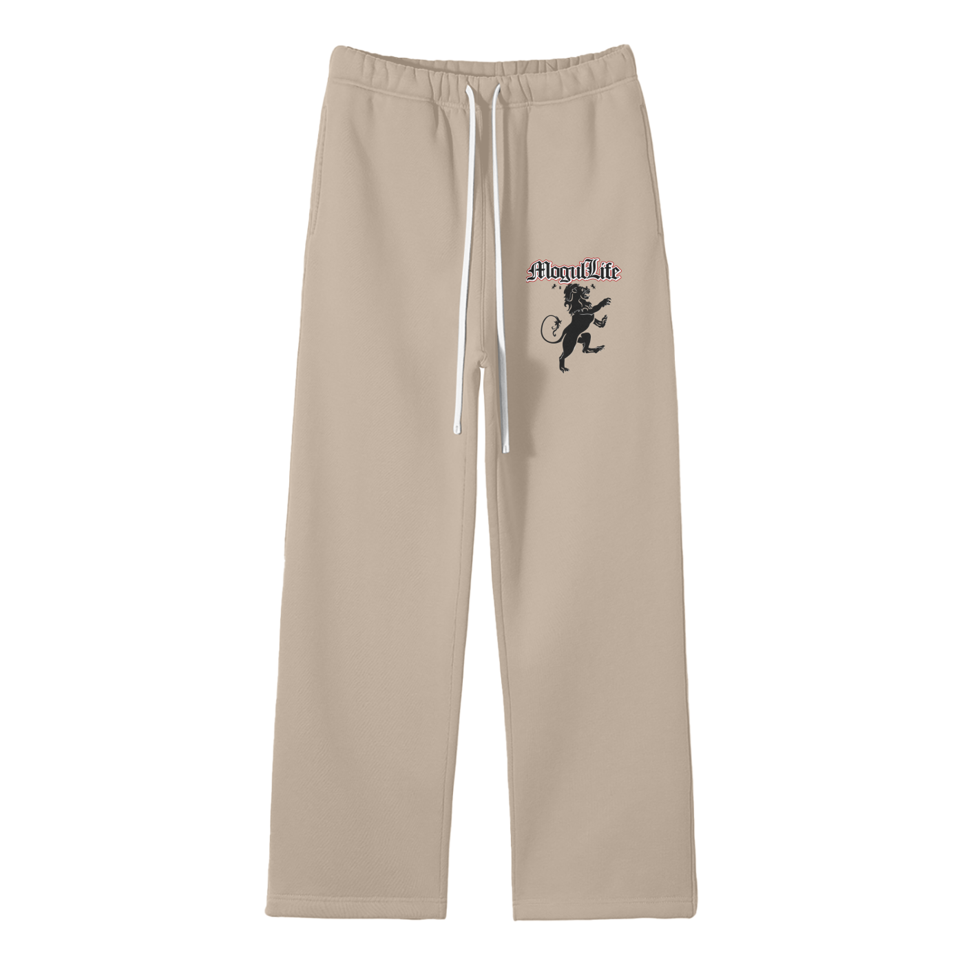 Streetwear Unisex Solid Color Fleece Straight Leg Pants