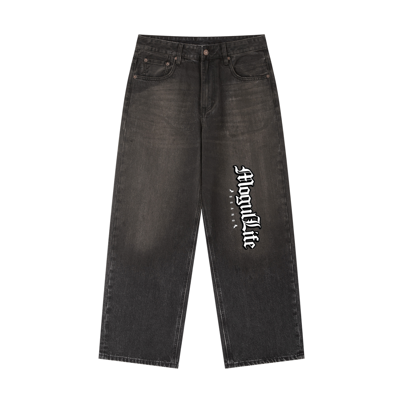 Vintage Wash Heavyweight Denim Jeans