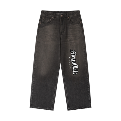 Vintage Wash Heavyweight Denim Jeans