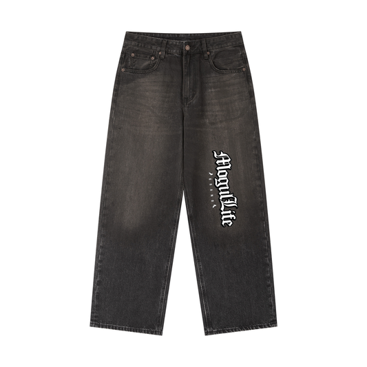 Vintage Wash Heavyweight Denim Jeans