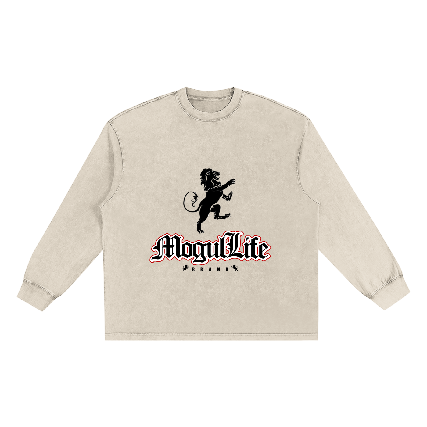 Snow Washed Oversize Long Sleeve T-shirt