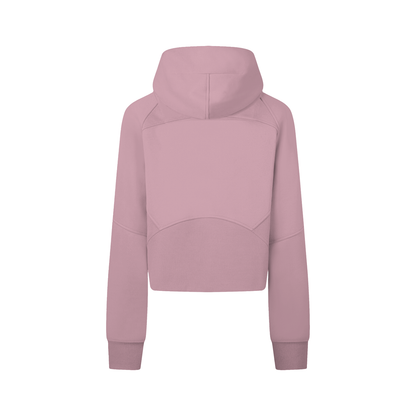 Cropped Zip-Through Hoodie