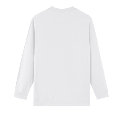 Unisex Crew Neck 270g Heavyweight 100% Cotton Drop Shoulder Long Sleeve Shirt