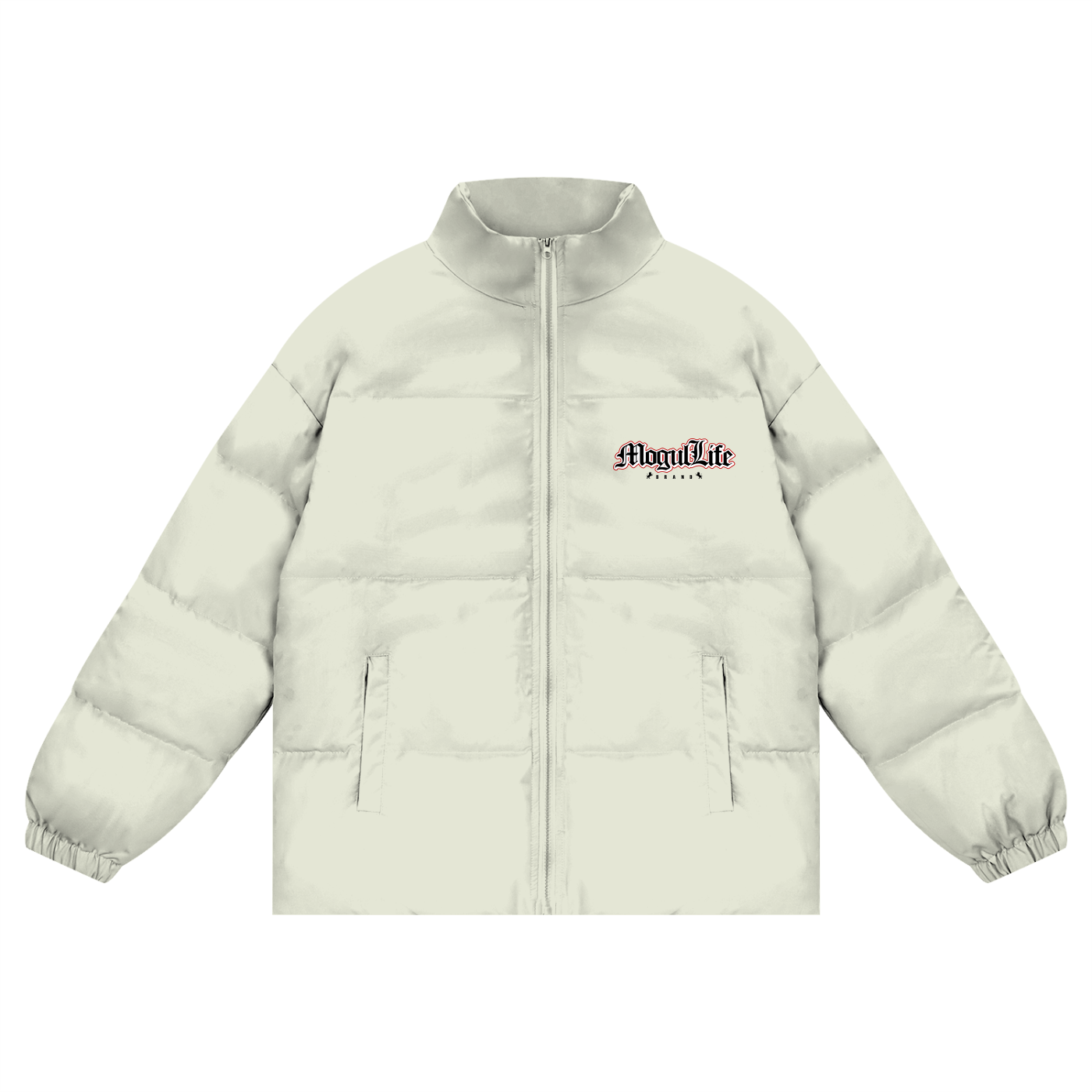 Unisex Zipper Puffer Coat