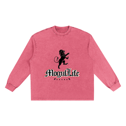 Snow Washed Oversize Long Sleeve T-shirt