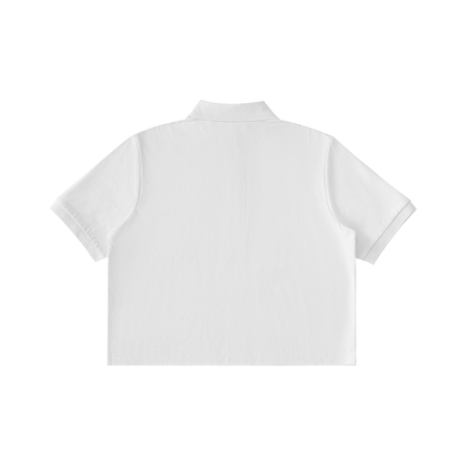 Essential Cropped Polo Shirt